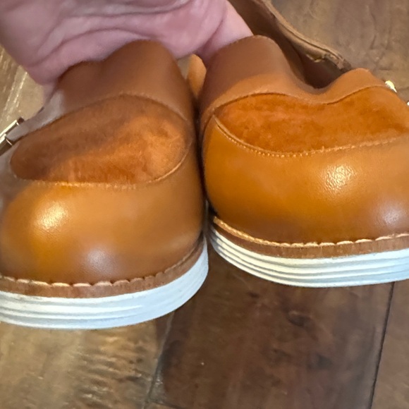 Cole Haan Grand OS- Women’s Tan Leather & Suede Loafers - Picture 6 of 16